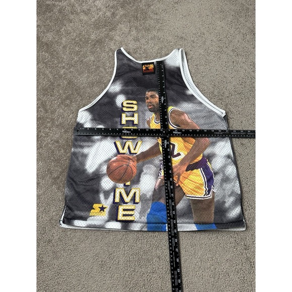 RARE 90's Hot Starter Jersey Magic Johnson LA Lakers NBA Fanimation Tank, Size L - Picture 8 of 8